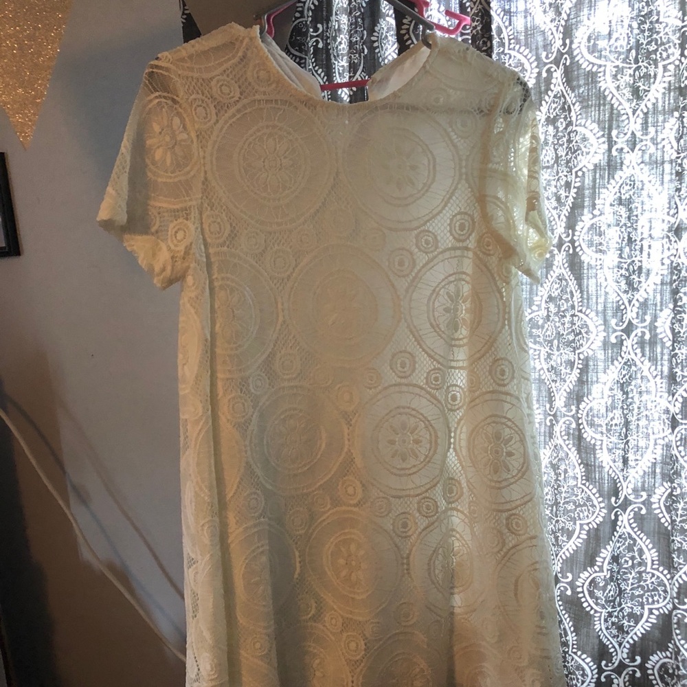 Lace T-shirt dress